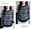 2025 Women's Retro Fair Isle Jacquard Knit Wool Cardigan with Round Neck - New Christmas Design