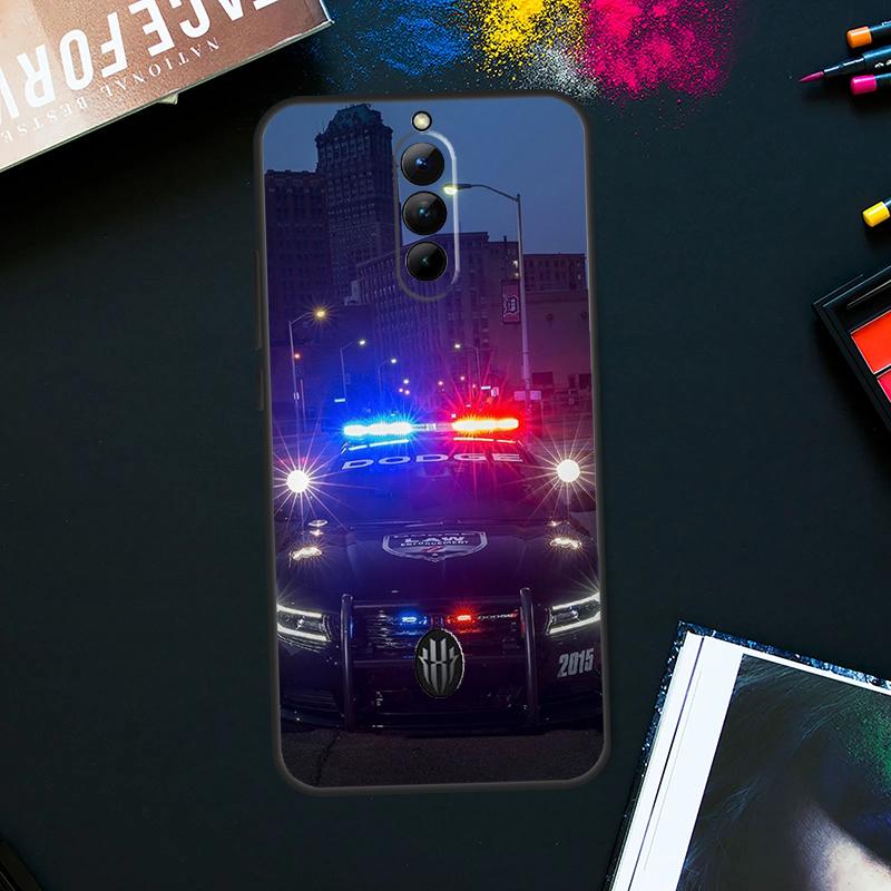 Police Car Case For ZTE Nubia Red Magic 9 8 8S Pro Plus RedMagic 6 7 Pro 6S 7S Pro 5S 6R 5G Back Cover