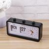 Home Use Manual Date Week Time Display Clock Accurate Timekeeping Simple Design for Bedroom Desk Living Room Office White