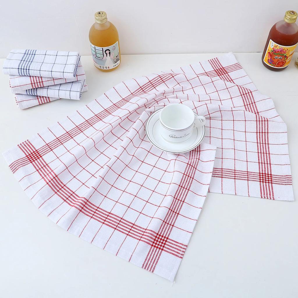 Cotton Kitchen Towel Plush Dishcloth Super Absorbent Cooking Space Cloth Home Cleaning Scouring Towel Washing Process Dish Cloth 45X62Cm Big