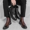 Pánské kožené boty pro business a volný čas Klasický gentleman Elegantní styl Kancelář a formální práce Venkovní móda Kotníkové boty