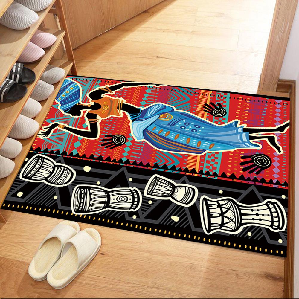 African Style Carpet Design for Entryway Playrooms Decorate room Hallway Anti-slip Rug Anime Office Decor Perfect Gift for Women/Men