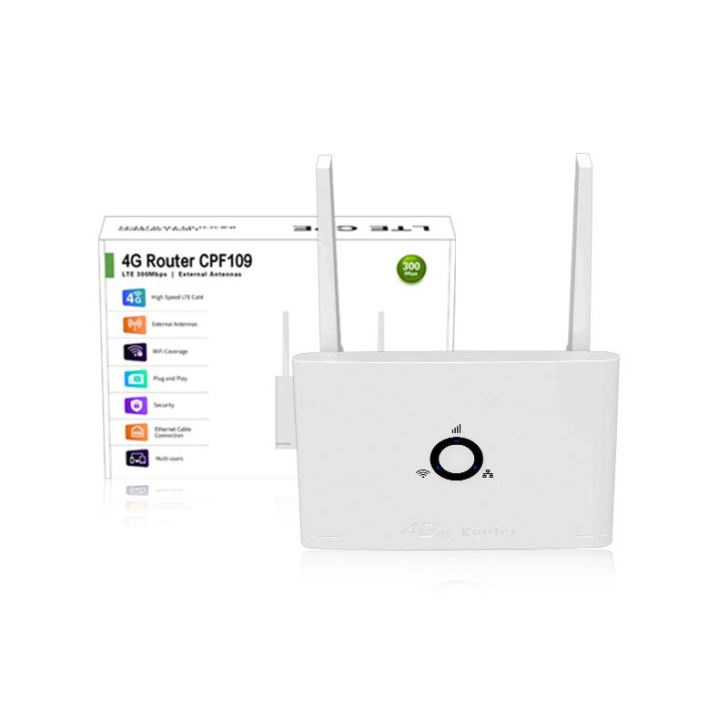 4G LTE Wireless Router with SIM Card Slot for Home WiFi Sharing