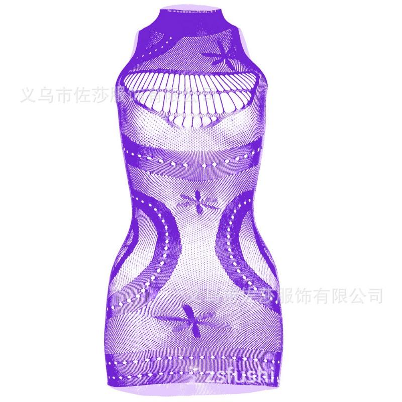 Sexy underwear supply Sexy suspenders Mesh tight body hollow hip skirt large size