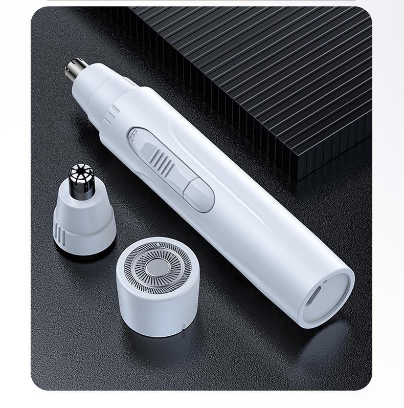 

Электрический триммер для носа и бровей с насадкой-ножницами YD-108 Battery Type Nose Hair Remover белый
