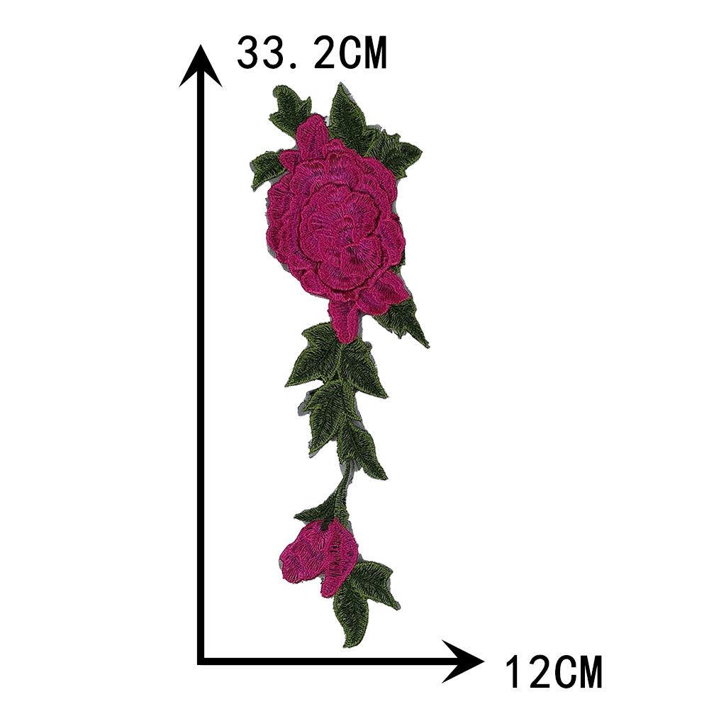 Red Green I Embroidery Hollow Embroidery Sewing Lace Collar Flower Diy Decorative Clothing Decal Accessories