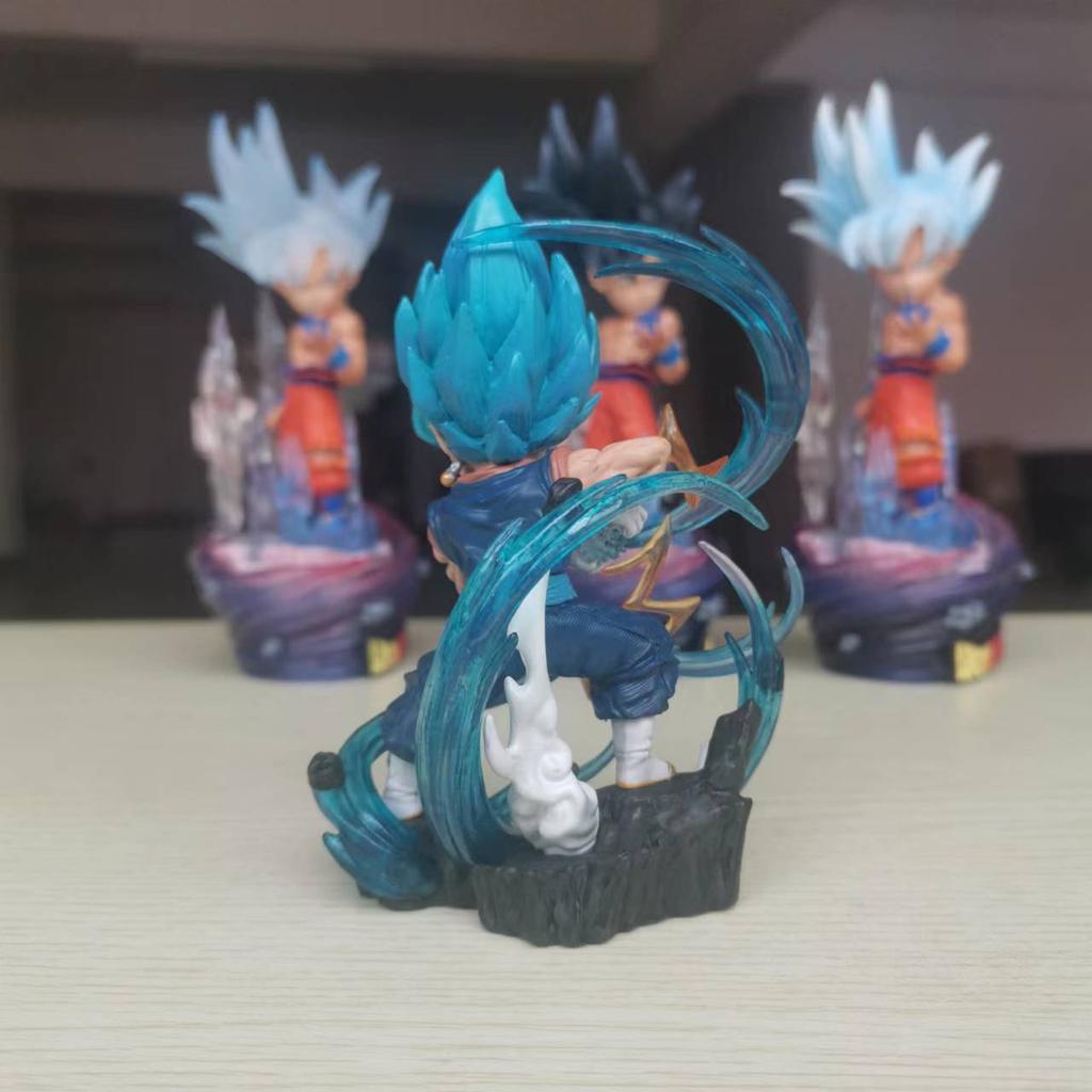 11CM DRAGON BALL Z ANIME CHARACTER Q VERSION VEGETA ACTION DOLL SERIES COLLECTION MODEL TOY SUITABLE FOR CHILDREN S Round Sensory Durable Elastic