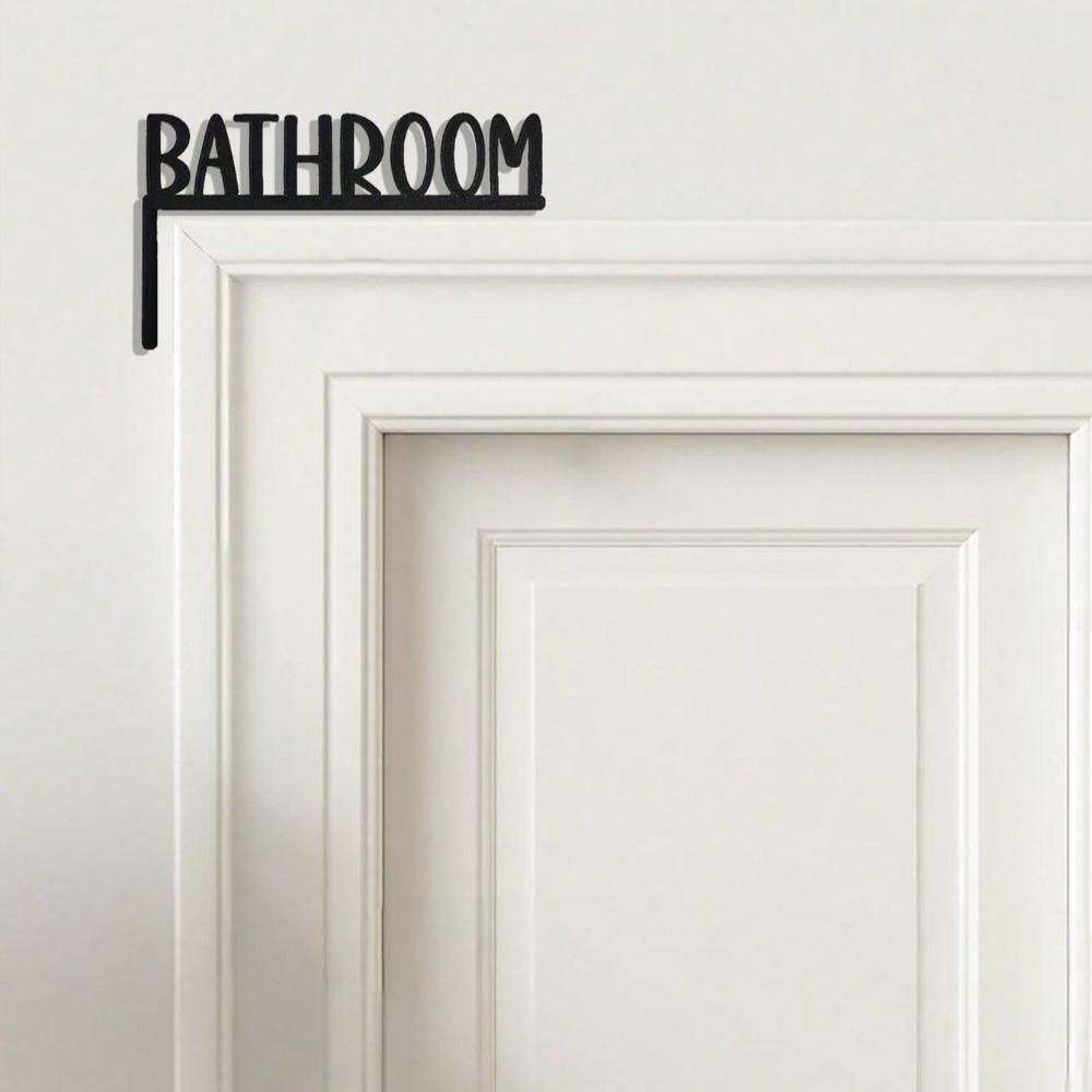 Vintage Metal Toilet Wall Art Sign, Retro Bathroom Decor, Funny Home Gift for Halloween Christmas Farmhouse