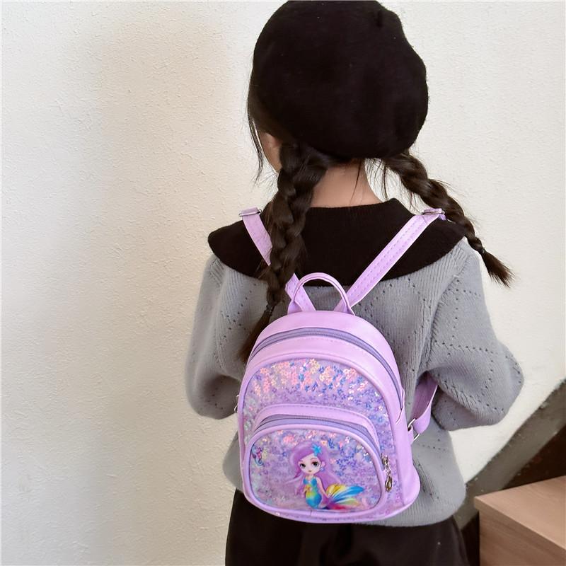 School Bag New Love Cartoon Backpack Girls Foreign Versatile Children's Bag Lightweight Spine Protection To Reduce the Burden