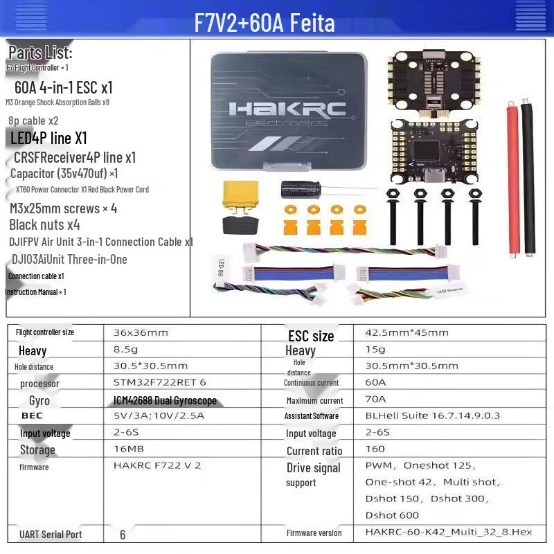 ZBN Haike F722 V2 FPV Drohnen Flug-Stack