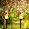 Outdoor Halloween Ghosts Pathway Light Waterproof Solar Pumpkin Stake Light for Christmas Halloween Party Decoration Night Light