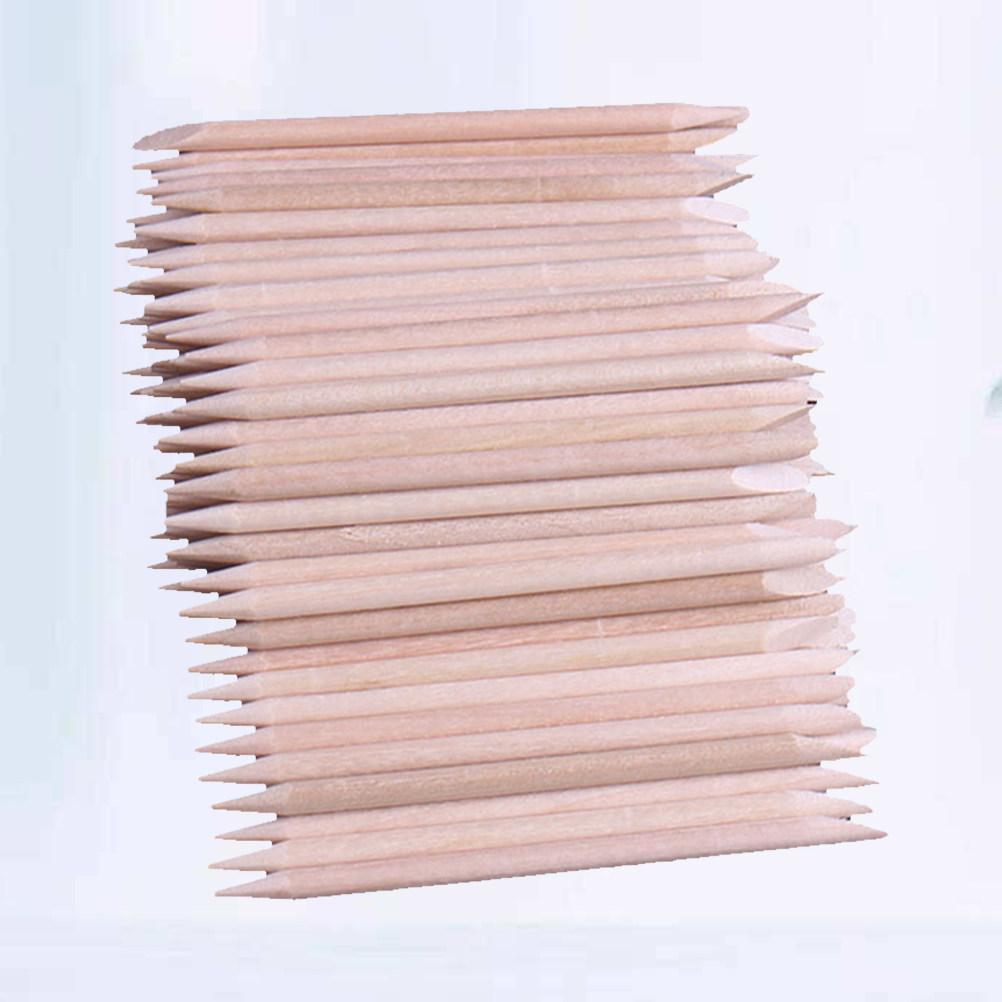500Pcs Wooden Waxing Sticks for Eyebrow Bikini Hair Removal Smooth Flat Surface Beauty Wood Nail Sticks Manicure Pedicure Tool