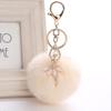 Gefälschte Kaninchenfell Ball Schlüsselanhänger Pompon Schlüsselanhänger Schlüsselanhänger Ballett Engel Mädchen Pompon Frauen Tasche Schmuck