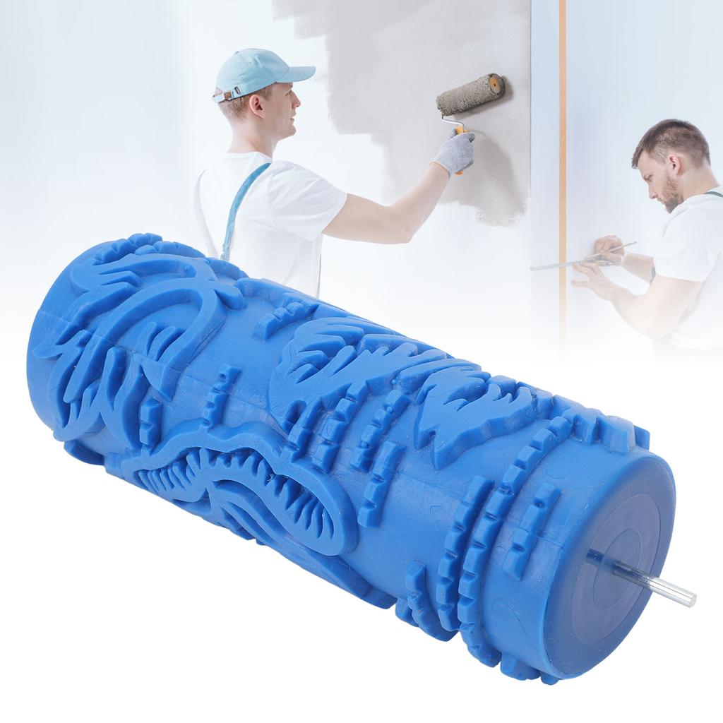 5-calowy wałek malarski do wzorów, dekoracyjna faktura, wałek artystyczny, narzędzia ścienne, miękki, tłoczony, teksturowany, gumowy wałek