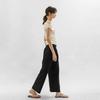 WEDNESDAY DELIGHT Wd_Overlap Waist Wide Pants_Black
