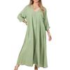 Mode Femme - Robe Casual Rétro de Couleur, sans Ceinture,