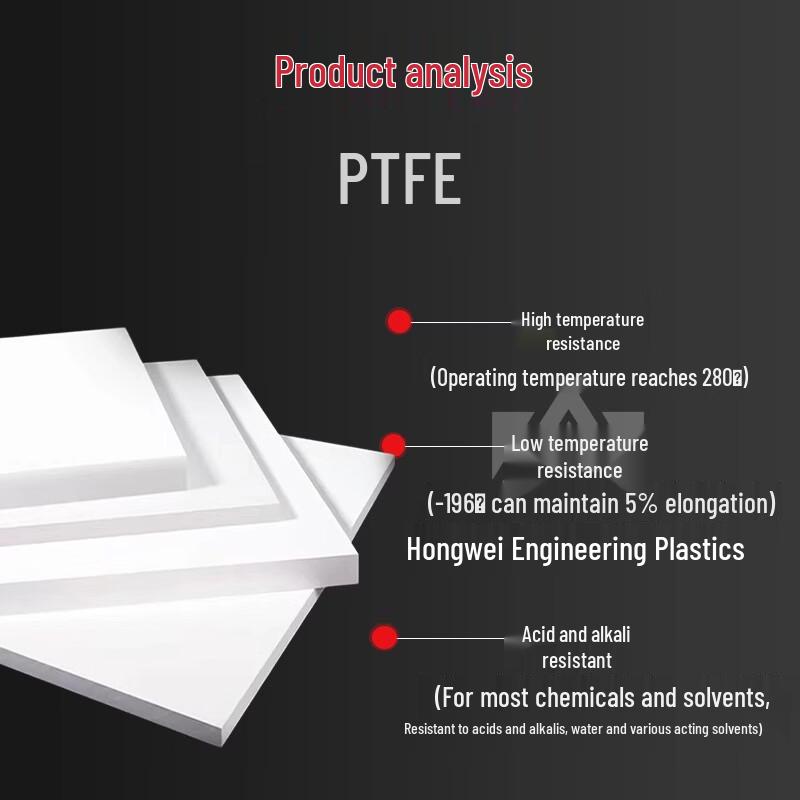 Jiemengzhe White Anti-static PTFE Sheet