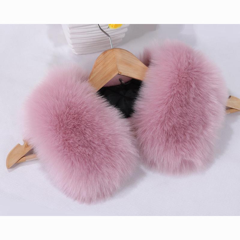 Límec Liščí kožešina Šála Zimní Luxusní Nadýchaná Šála Udržuje Krk v Teple Ženy Muži Huňaté Čtvercové Šály Doplňky ke Kabátu