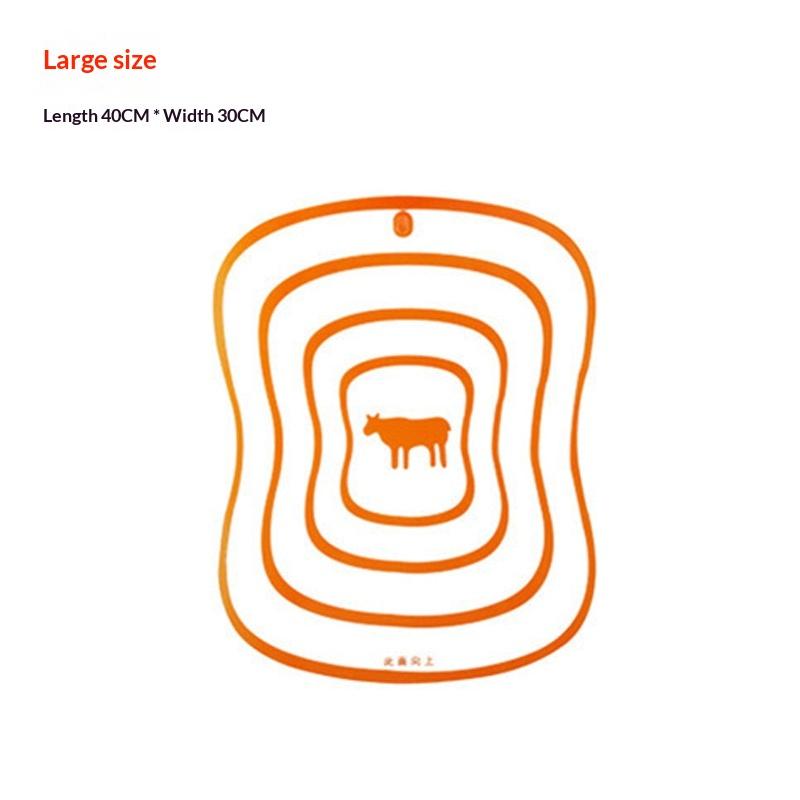 Kitchen Non-Slip Chopping Blocks Tool Flexible Transparent Cutting Board Kitchen Pp Cutting Boards Classification Chopping Board