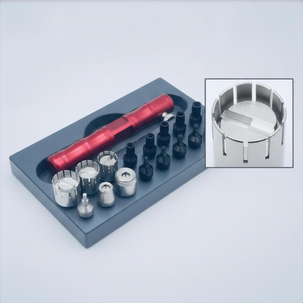 Watch Repair Tool Kit with Tray Compact Multifunctional