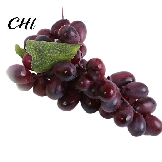 1 Bunch Fake Grape Artificial Plastic Lifelike Faux Fruit Home Garden Decoration