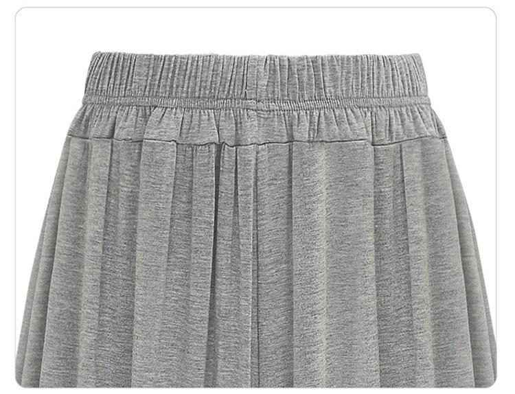 Plus Size Women's Cropped High-Waisted Wide-Leg Pants - European & American Style, Slimming & Loose Fit
