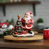 Santa Figurines Resin Santa Sculpture Festive Santa Decoration Christmas Tree Santa Sculpture Ornaments Decor Holiday Decor