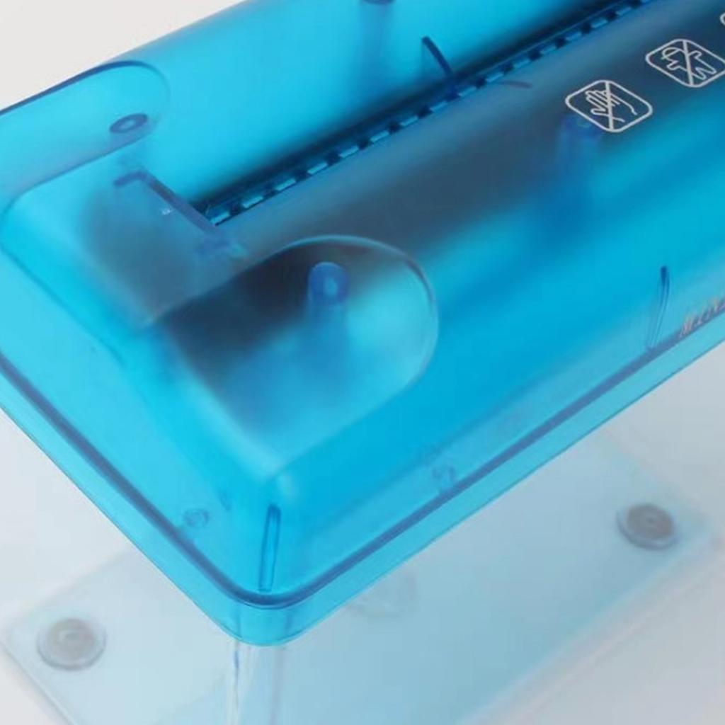 Mini Hand Shredder Desktop Paper Trimmer devices Transparent Plastic Window Bin Suitable for Christmas Birthday Gift