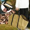 Firewood Carrier Storage Bag Large Capacity Oxford Cloth Scratch-resistant Wood Log Carrier Tote Bag Outdoor Firewood Organizer
