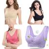 Women Lady Sexy Front Cross Adjustable Side Buckle Lace Vest Wireless Sport Bra For Ultimate Comfort And Style