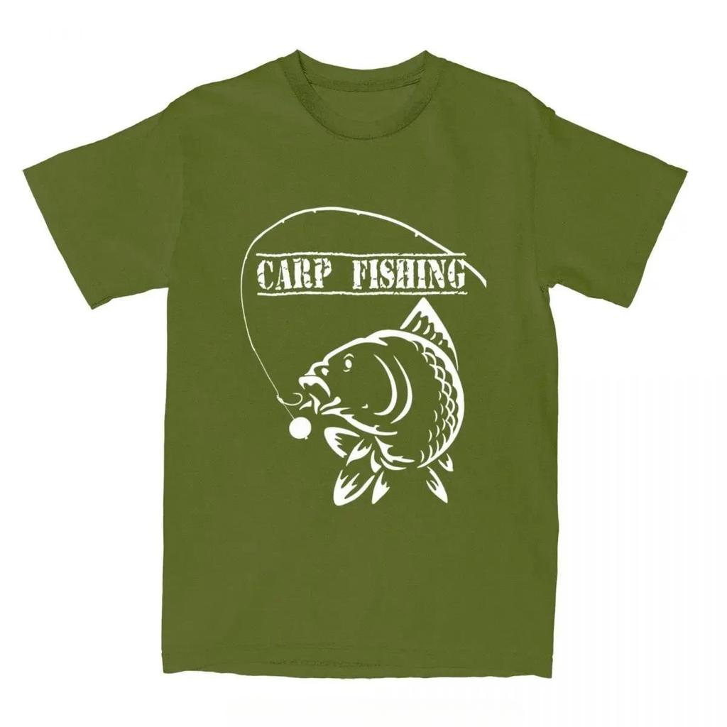 Summer Round Neck 3D Carp Fish Print Top Fashionable Casual Short Sleeved Men's T-shirts