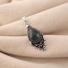 Moss Agate Gemstone 925 Sterling Silver Women Jewelry Pretty Pendant 1.5" For Wife PP-70-34