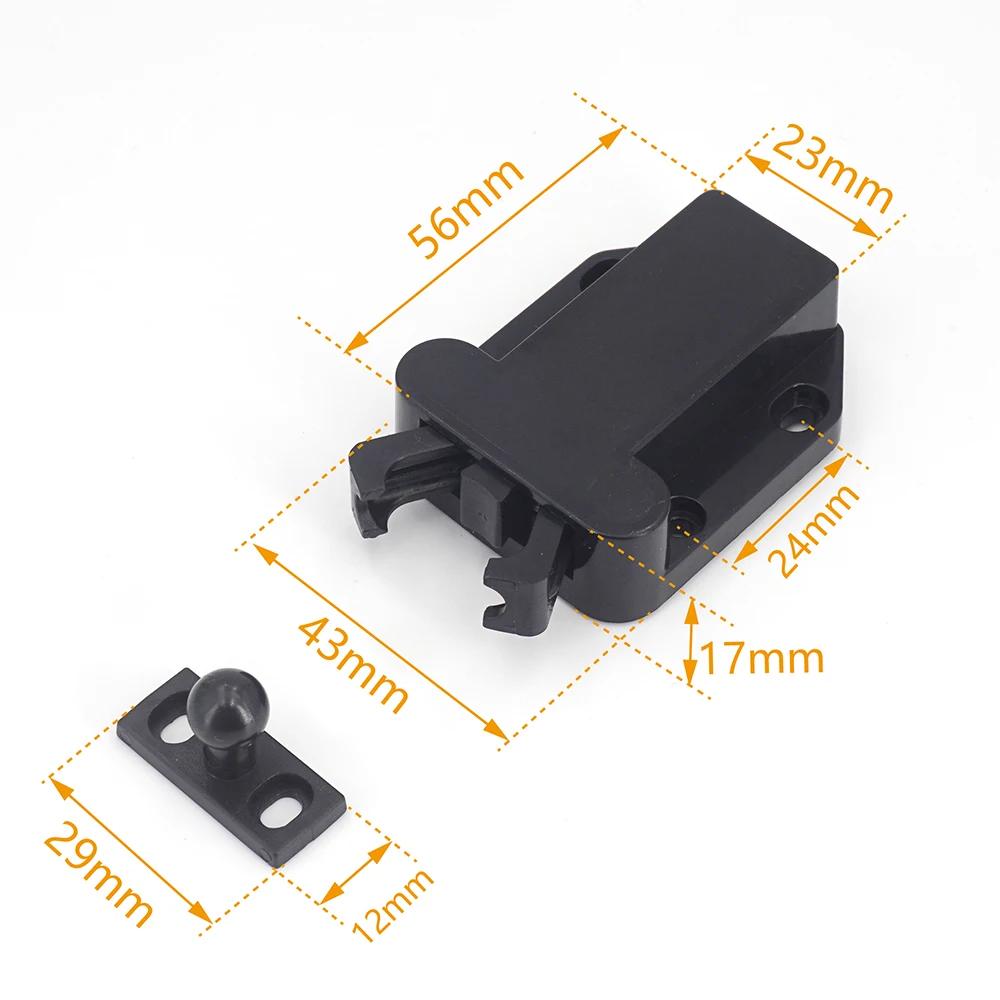 2/4/8 Sets Non-Magnetic Touch Latch Cabinet Door Catch Push To Latch and Unlatch Furniture Cupboard Wardrobe Accessory