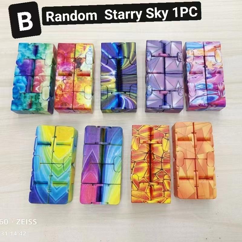 Starry Sky Christmas Magic Cube Children Adult Autism Anti Stress Relief Funny Hand Game  Fidgets Decompression Toys