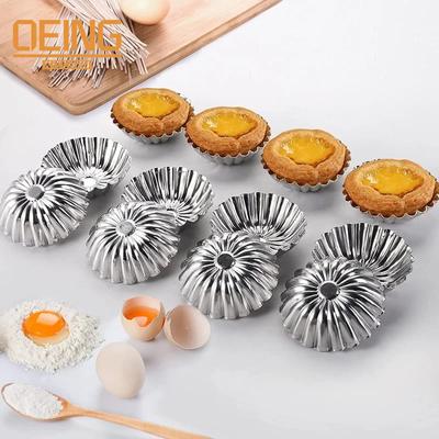 Lot de 10 mini moules à tarte en acier au carbone pour cupcakes, biscuits, pudding, tarte, outil de cuisson antiadhésif, moules à muffins, accessoires de cuisson