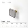 1PC Heart-shaped Leather Drawer Handle Cabinet Door Brass Handle Kitchen Cabinet Black Blue Pink Gray