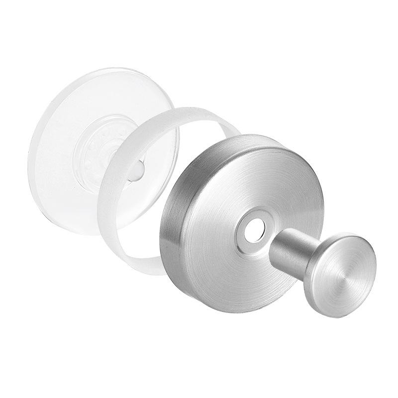 Stainless Steel Traceless Vacuum Suction Cup Hook for Kitchen and Bathroom Towels