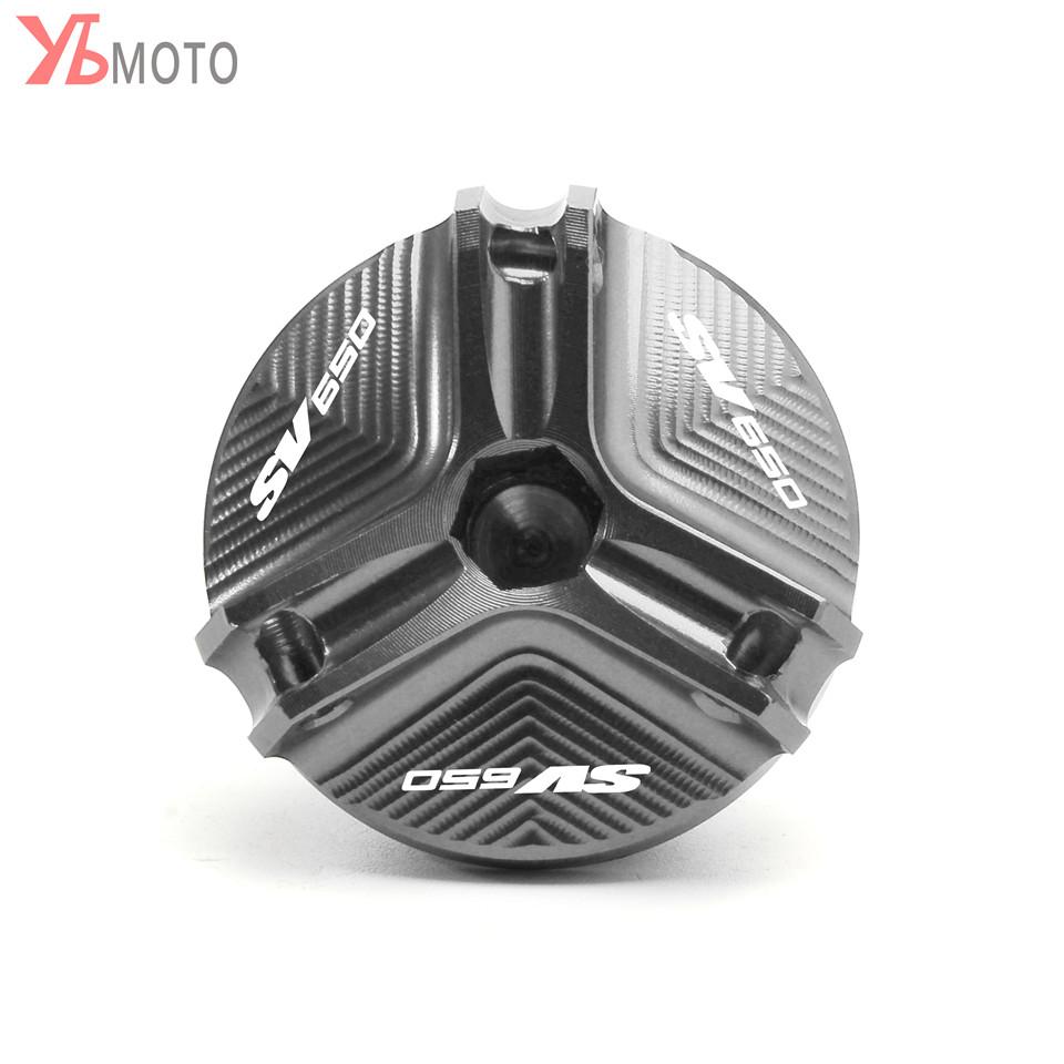 Oil Filler Cap For SUZUKI SV650 SV650S SV650A SV650X SV 650 Motorcycle Accessories Engine Oil Drain Plug Sump Nut Cup