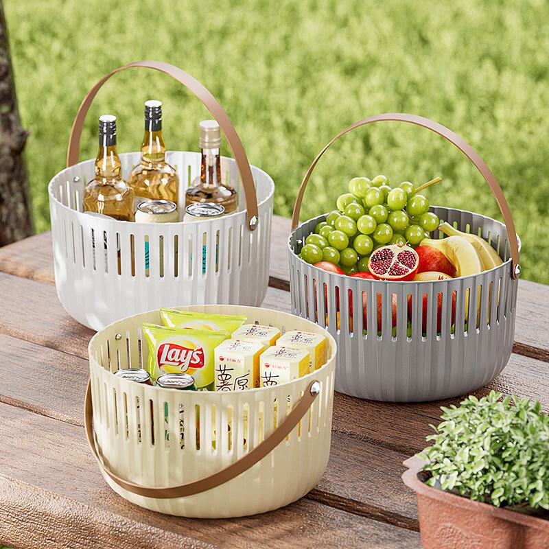 Portable Draining Storage Basket Set