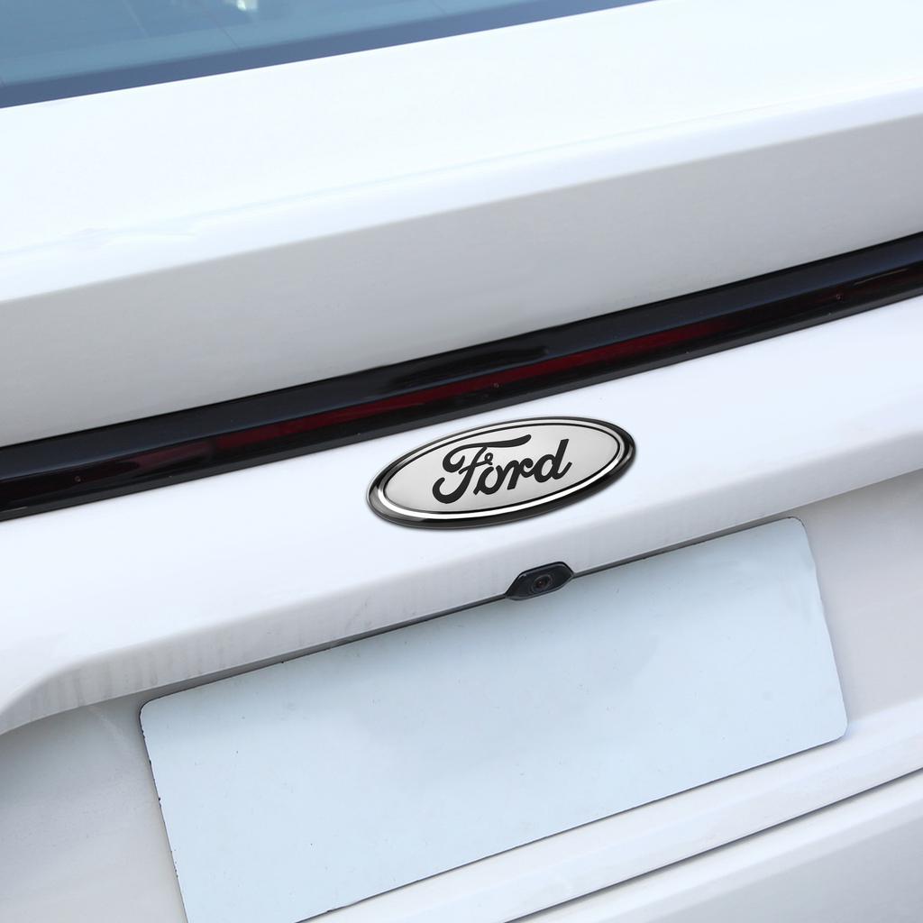 TRR400-Car Hood Front Grill Emblem Tail Trunk Logo Cover For Ford Fiesta Focus Mondeo Edge Ranger Fusion Kuga S-MAX Transit Accessories