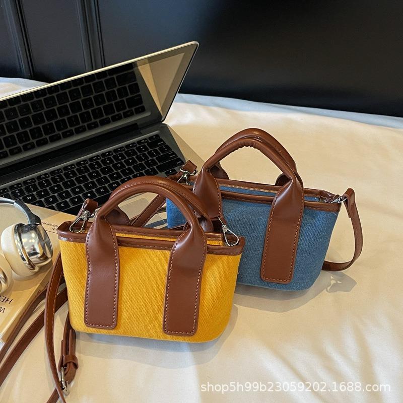 Premium canvas bag women's bag messenger bag new large-capacity fashion casual versatile shoulder handbag