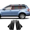 8pcs Black Door Trim Cover Stickers Pillar Posts for Subaru Forester 2009 2010 2011 2012 Car Window Decoration Auto Styling