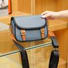 Real Cowhide Lychee Pattern Messenger Bag Contrasting Color Messenger Shoulder Messenger Bag Plus