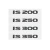 3D ABS Black Letter IS200 IS250 IS300 IS350 IS300h IS200t IS500 Emblem Car Trunk Logo Badge Accessories (IS200t)