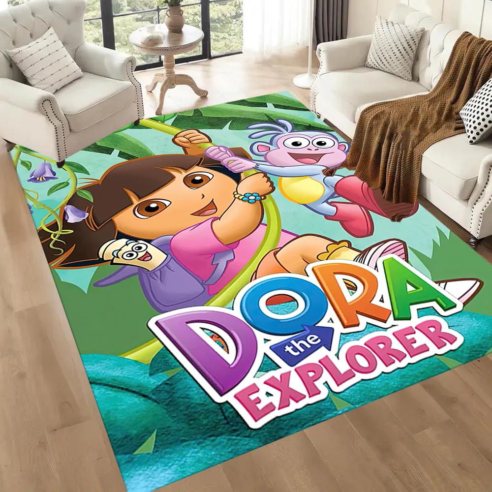 I tappeti quadrati Dora And Boots Adventure sono un'ottima scelta per soggiorni, camere da letto, decorazioni per la casa e come regali.