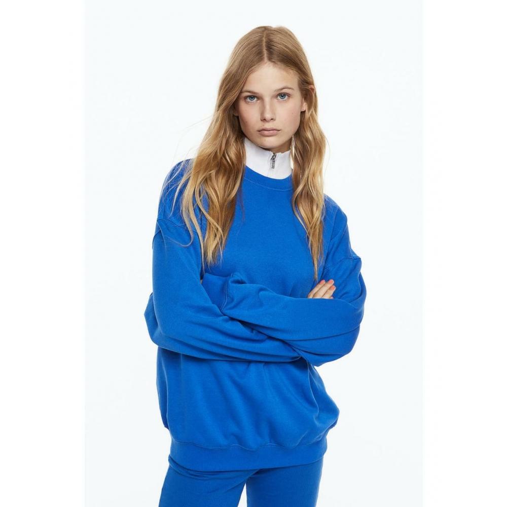

H&M Oversized Sweatshirt Bright Blue 0979854015