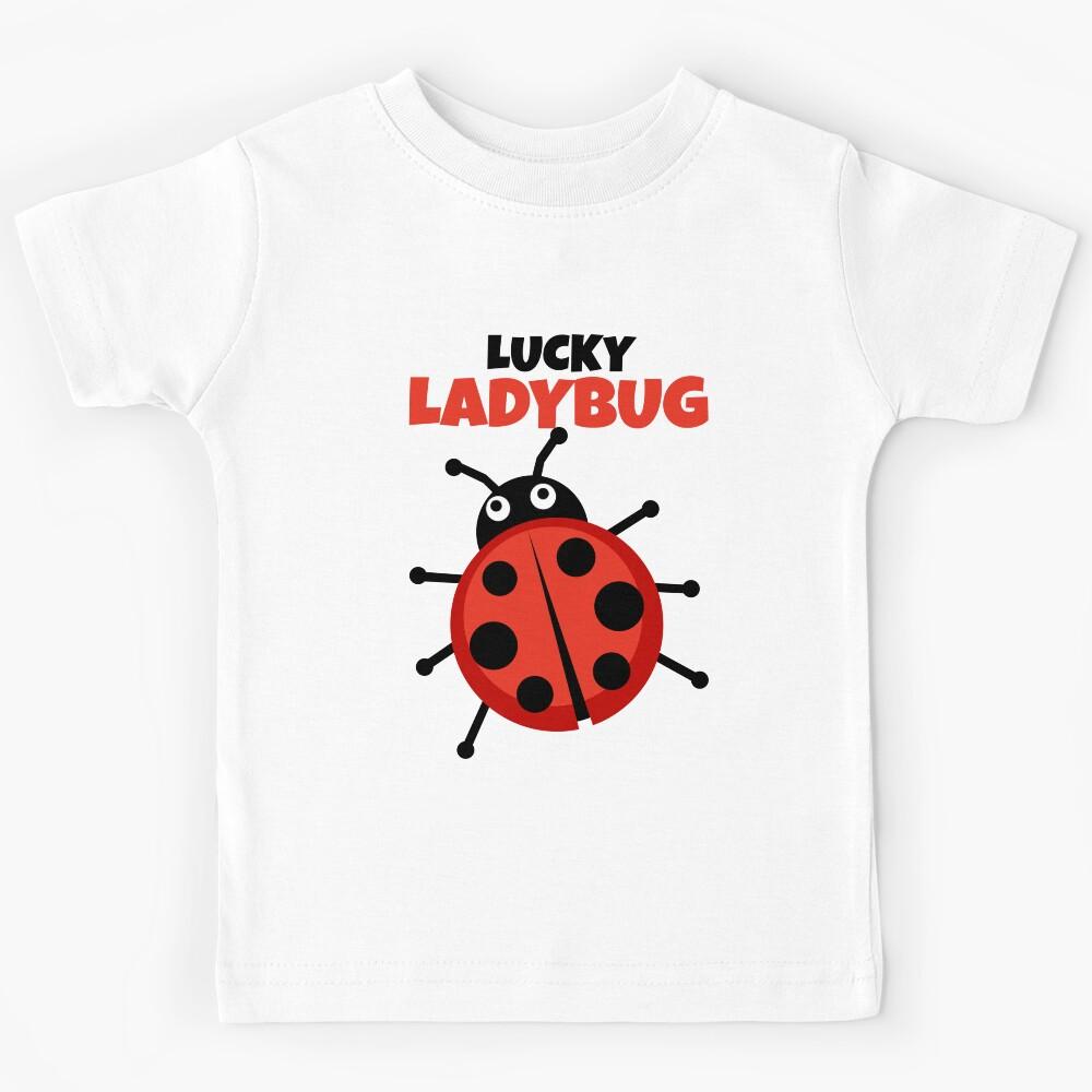 Cute Insect Lucky Ladybug Kids T-Shirt 100