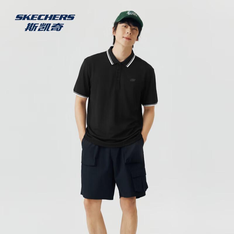Skechers Men s Knit Short Sleeve Polo Shirt L126M009 L