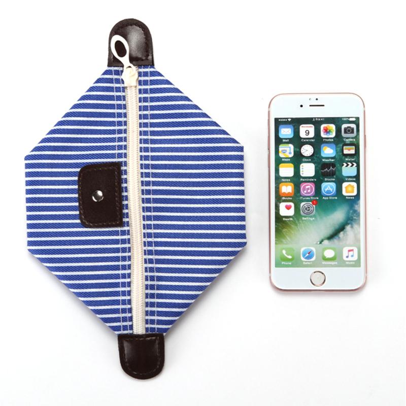 Lange Make-up-Tasche mit Streifenmuster, faltbar, wasserdicht, Reisetasche, tragbarer Kulturbeutel