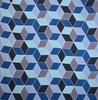 120 TC Çift Çiçek Desenli Nevresim Takımı (2 Yastık Kılıflı) | 110 GSM Yumuşak Fırçalanmış Mikrofiber (86 X 88 İnç, Mavi & Gri & Su Yeşili)